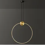 Подвесной светильник WOLKE D40 Brass от ImperiumLoft