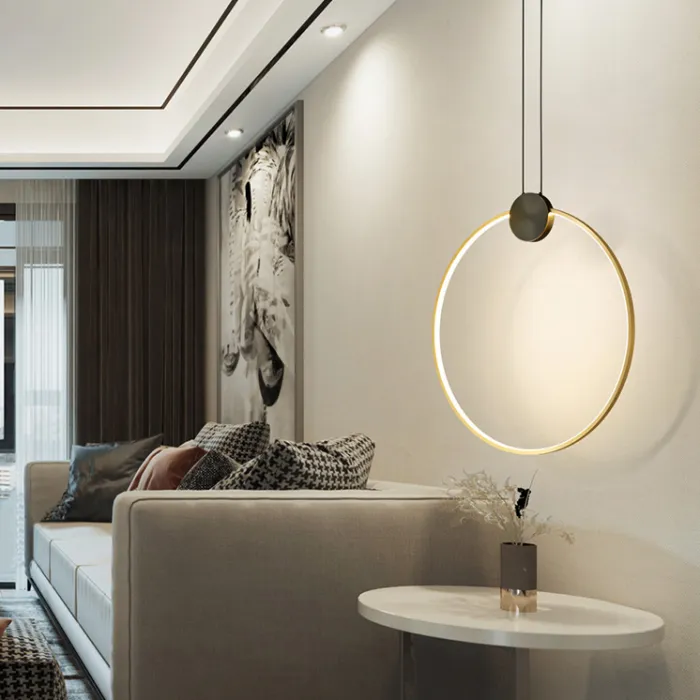 Подвесной светильник WOLKE D40 Brass от ImperiumLoft