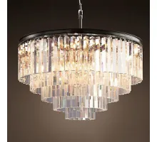 Люстра RH 1920s Odeon Clear Glass Fringe Chandelier D80