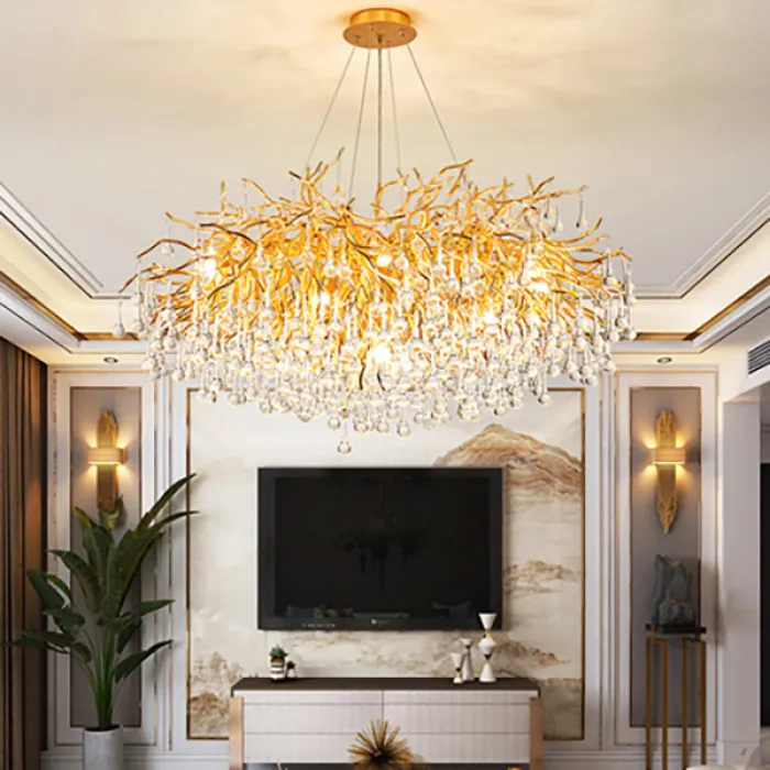 Люстра Droplet Chandelier circle D80 от ImperiumLoft
