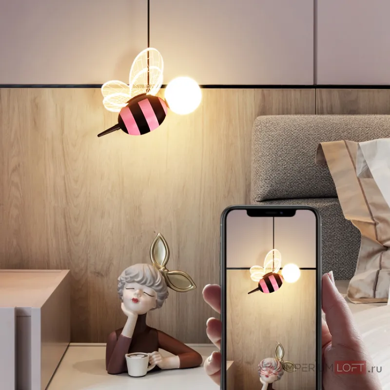 Подвесной светильник BEE Yellow от ImperiumLoft