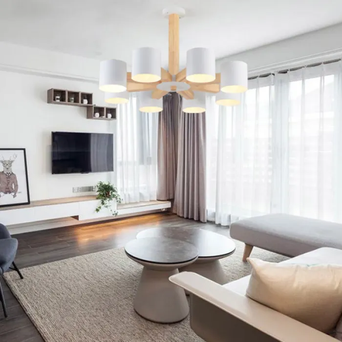 Люстра на штанге MALMO L3 White от ImperiumLoft
