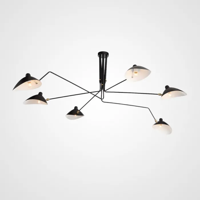 Потолочная люстра TEBES L3 Black от ImperiumLoft