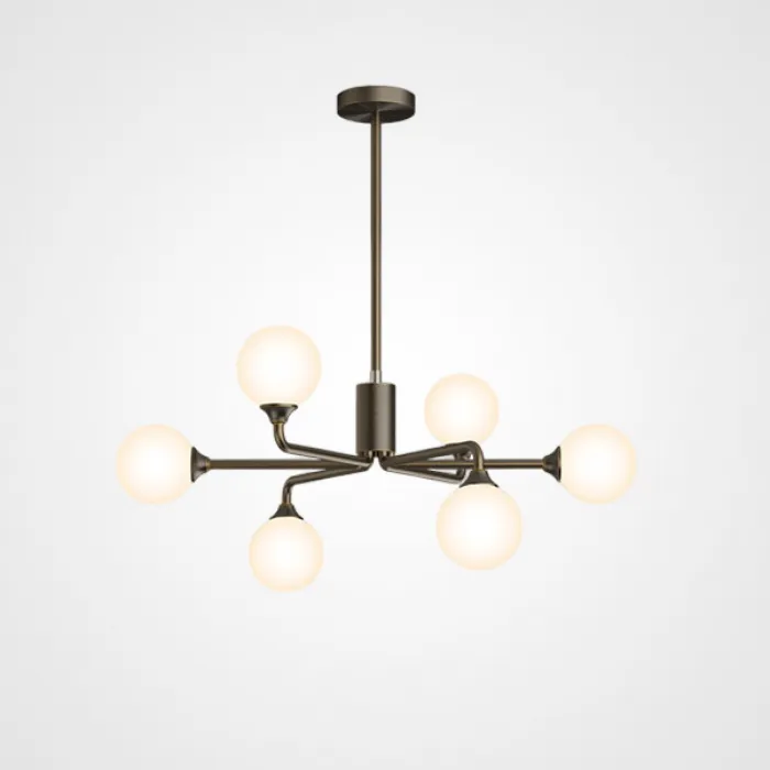Потолочная люстра PROTON L6 Black от ImperiumLoft
