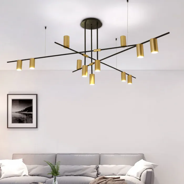 Люстра на штанге CASA N L12 Brass