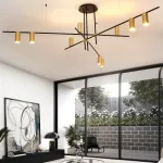 Люстра на штанге CASA N L12 Brass