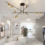 Люстра на штанге CASA N L12 Brass