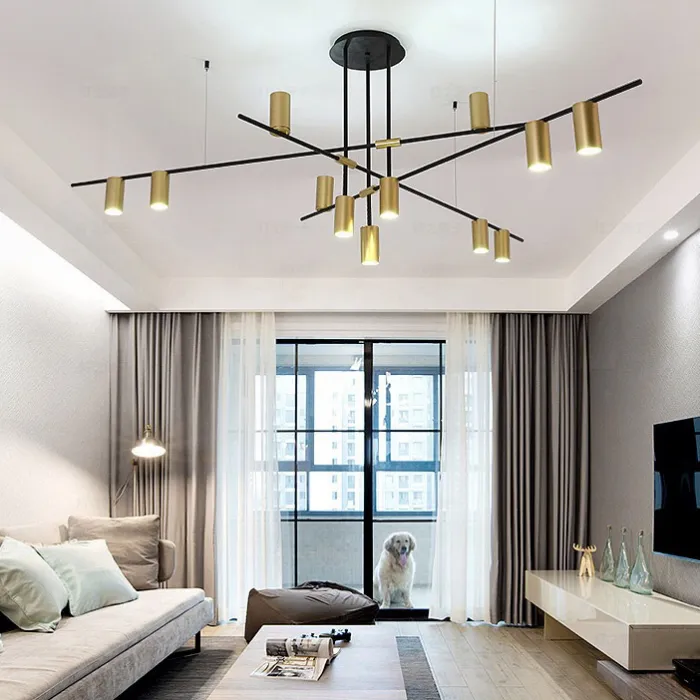 Люстра на штанге CASA N L12 Brass