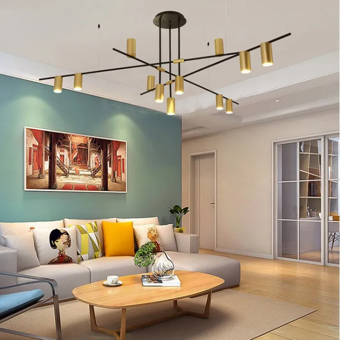 Люстра на штанге CASA N L12 Brass