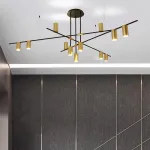 Люстра на штанге CASA N L12 Brass