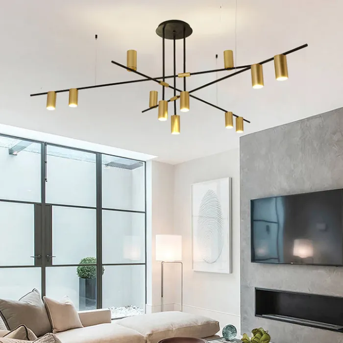 Люстра на штанге CASA N L12 Brass
