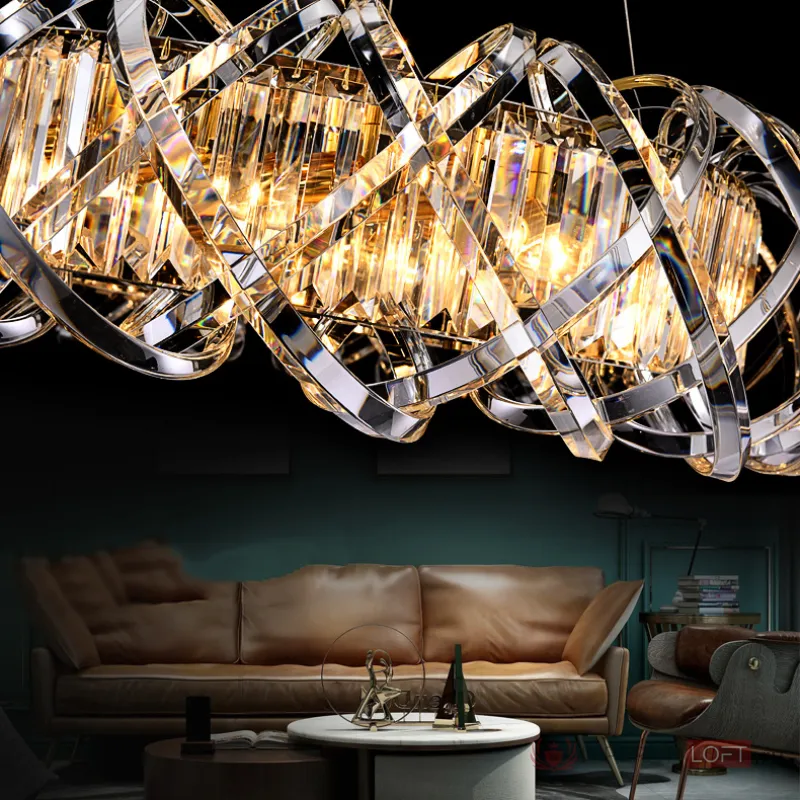 Подвесная люстра KARLENA D80 Grey от ImperiumLoft