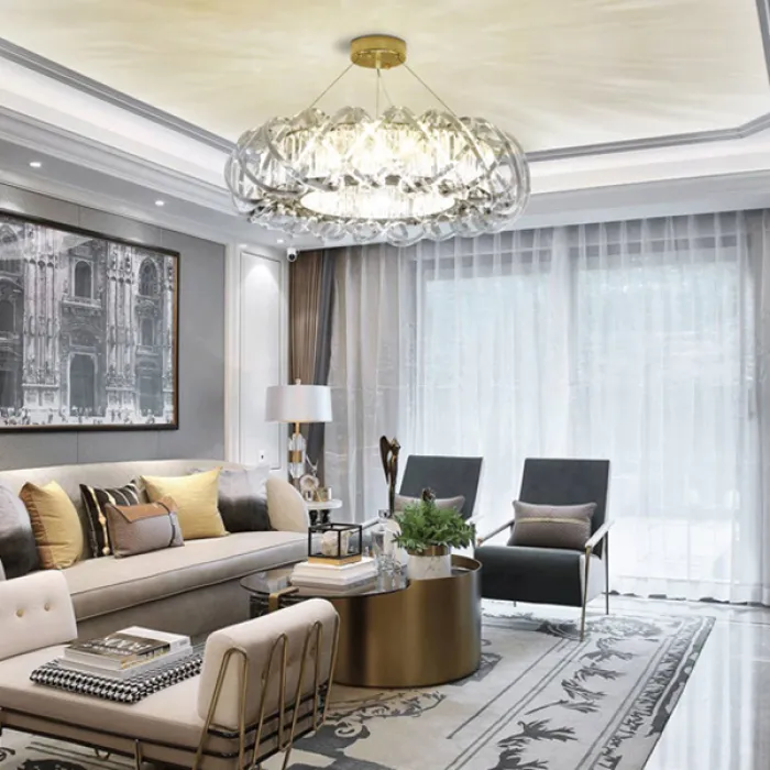 Подвесная люстра KARLENA D55 Transparent от ImperiumLoft