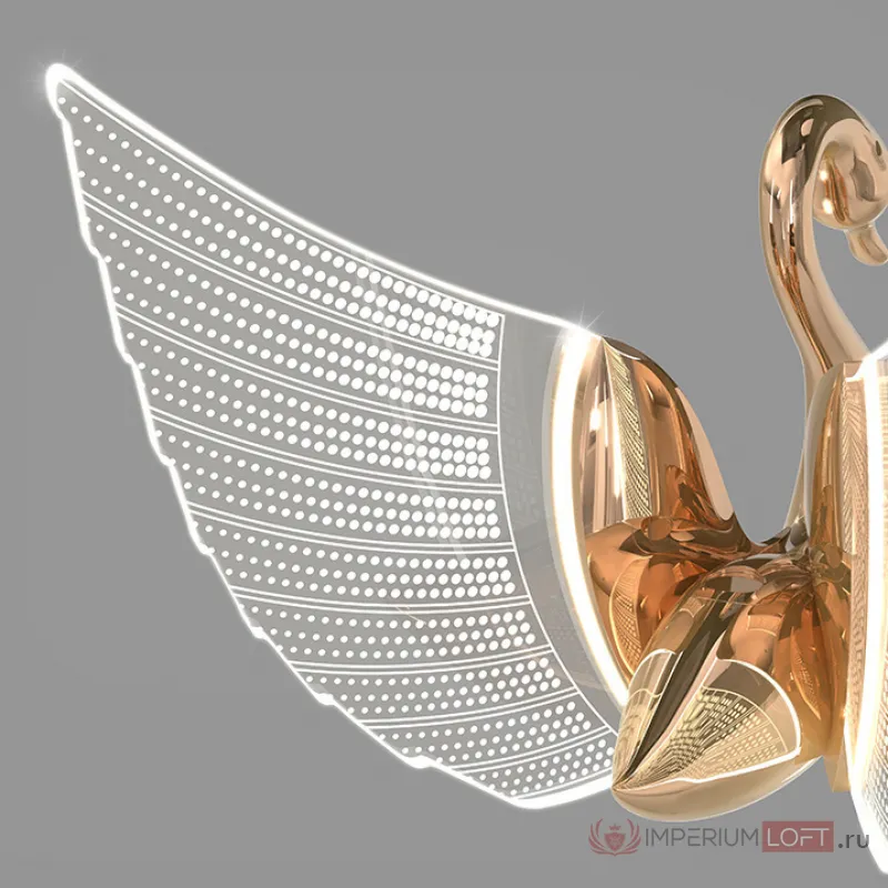 Подвесная люстра BIRDIE LUX 1R Brass от ImperiumLoft