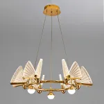 Подвесная люстра AMELIS LUX D83 Transparent Трехцветный свет от ImperiumLoft