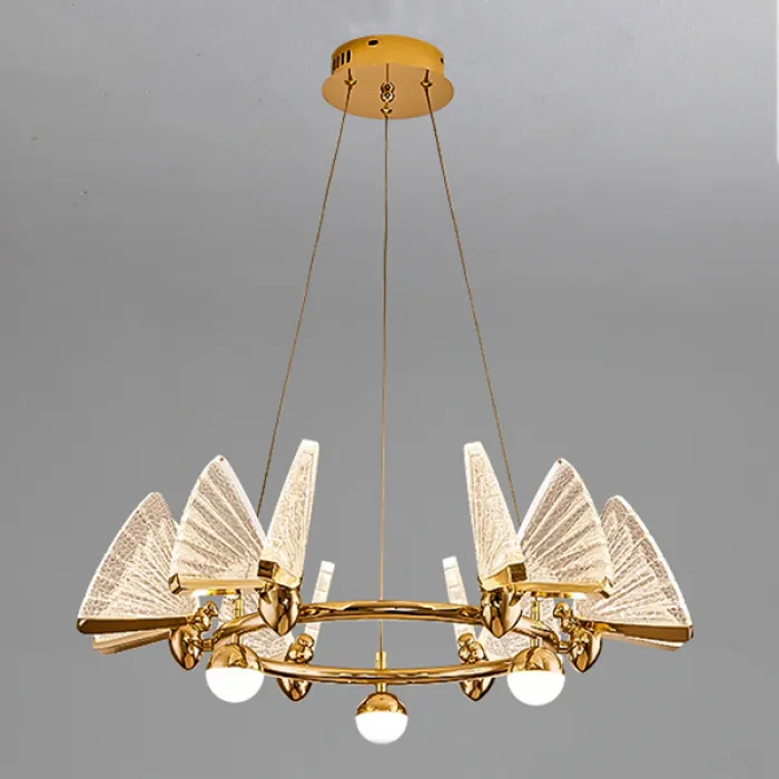 Подвесная люстра AMELIS LUX D83 Transparent Трехцветный свет от ImperiumLoft