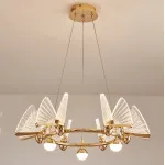 Подвесная люстра AMELIS LUX D83 Transparent Трехцветный свет от ImperiumLoft