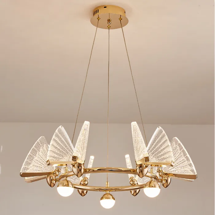 Подвесная люстра AMELIS LUX D83 Transparent Трехцветный свет от ImperiumLoft