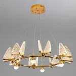 Подвесная люстра AMELIS LUX D83 Transparent Трехцветный свет от ImperiumLoft