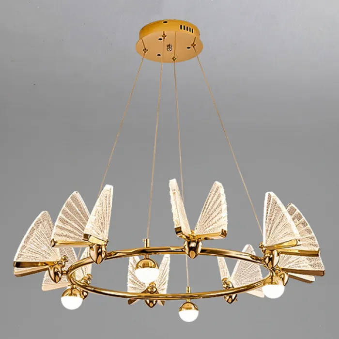 Подвесная люстра AMELIS LUX D83 Transparent Трехцветный свет от ImperiumLoft