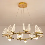 Подвесная люстра AMELIS LUX D83 Transparent Трехцветный свет от ImperiumLoft