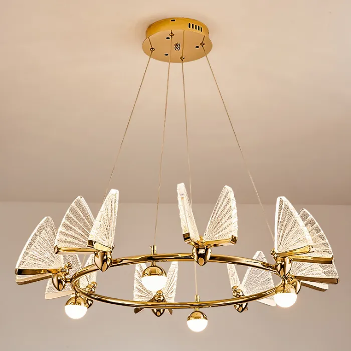 Подвесная люстра AMELIS LUX D83 Transparent Трехцветный свет от ImperiumLoft