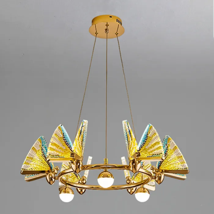 Подвесная люстра AMELIS LUX D83 Transparent Трехцветный свет от ImperiumLoft