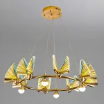 Подвесная люстра AMELIS LUX D83 Transparent Трехцветный свет от ImperiumLoft