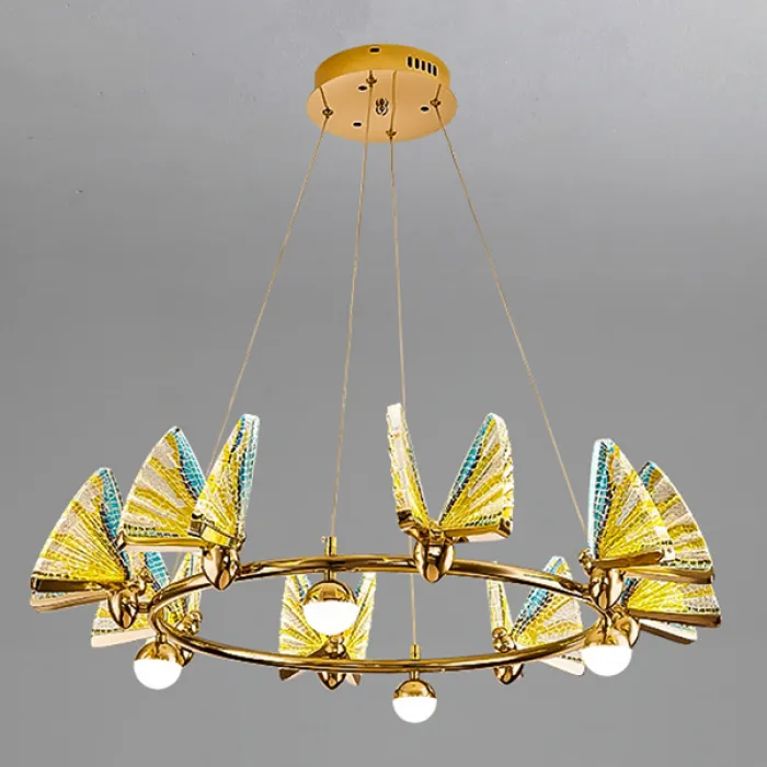 Подвесная люстра AMELIS LUX D83 Transparent Трехцветный свет от ImperiumLoft