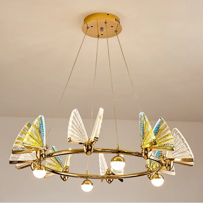 Подвесная люстра AMELIS LUX D83 Transparent Трехцветный свет от ImperiumLoft