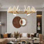Подвесная люстра AMELIS LUX D83 Transparent Трехцветный свет от ImperiumLoft