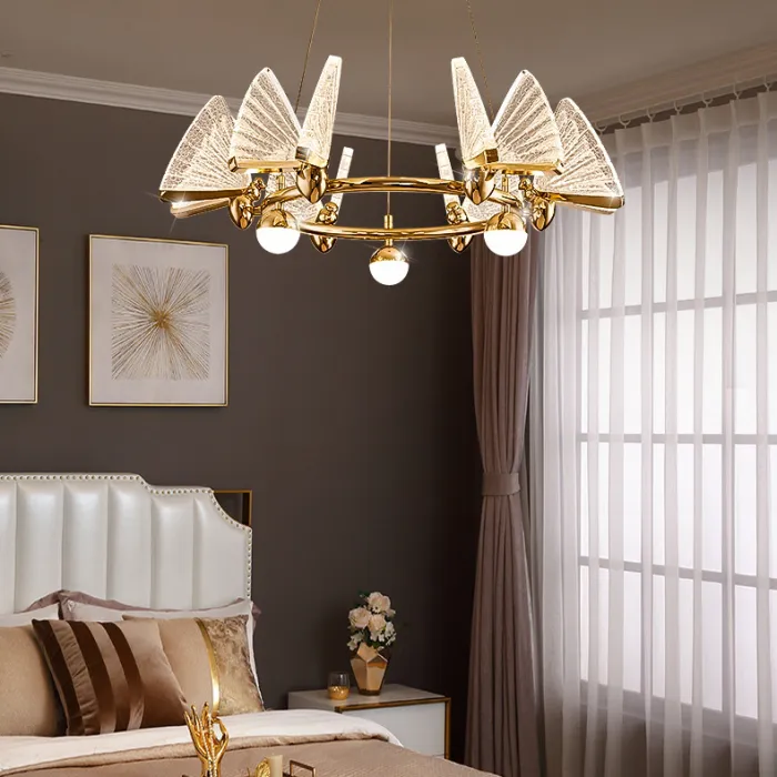 Подвесная люстра AMELIS LUX D83 Transparent Трехцветный свет от ImperiumLoft