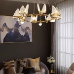 Подвесная люстра AMELIS LUX D83 Transparent Трехцветный свет от ImperiumLoft