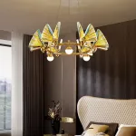 Подвесная люстра AMELIS LUX D83 Transparent Трехцветный свет от ImperiumLoft