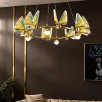 Подвесная люстра AMELIS LUX D83 Transparent Трехцветный свет от ImperiumLoft