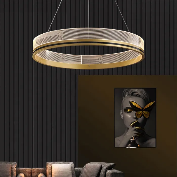 Подвесная люстра DILEMMA D80 Black от ImperiumLoft