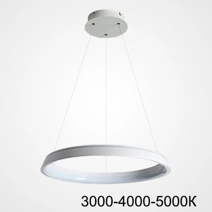 Подвесная люстра CHANETT D80 White Трехцветный свет от ImperiumLoft