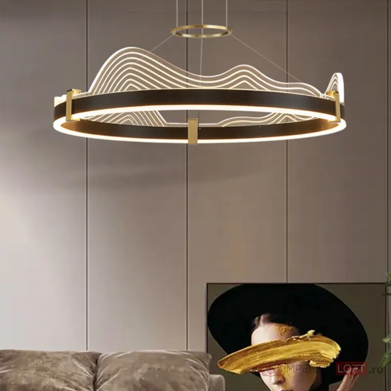 Подвесная люстра DIGNITY D100 Black от ImperiumLoft