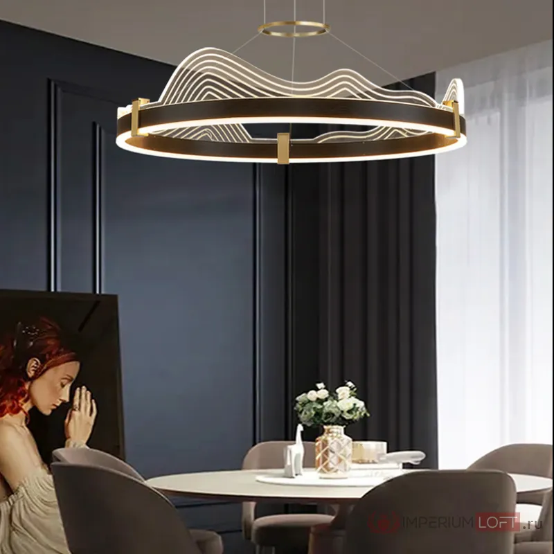 Подвесная люстра DIGNITY D100 Black от ImperiumLoft