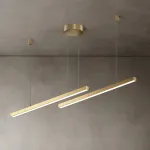 Подвесной светильник HELKEN DUO L95+135 Brass от ImperiumLoft