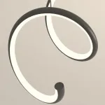 Подвесной светильник DAMARIS L90 Black Трехцветный свет от ImperiumLoft