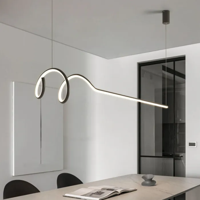 Подвесной светильник DAMARIS L90 Black Трехцветный свет от ImperiumLoft