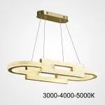 Подвесная люстра LOUELLA B L90 Brass Трехцветный свет
