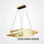 Подвесная люстра LOUELLA A L77 Brass Трехцветный свет