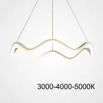 Подвесная люстра DOLORES L50 White Трехцветный свет от ImperiumLoft