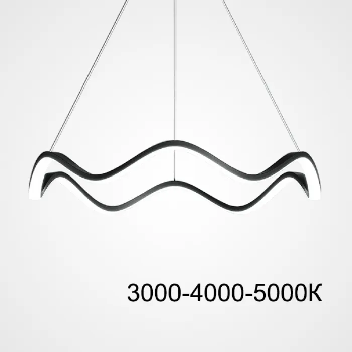 Подвесная люстра DOLORES L50 Black Трехцветный свет от ImperiumLoft