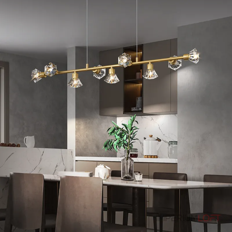 Подвесной светильник KENDRA L83 Brass Black от ImperiumLoft