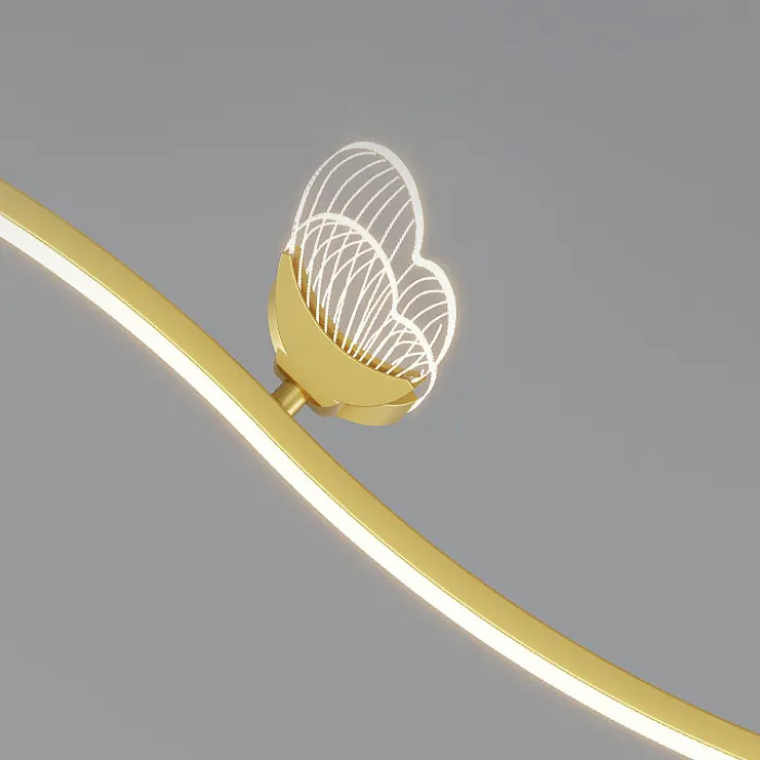 Подвесной светильник BABETTA WAVE Brass Трехцветный свет от ImperiumLoft