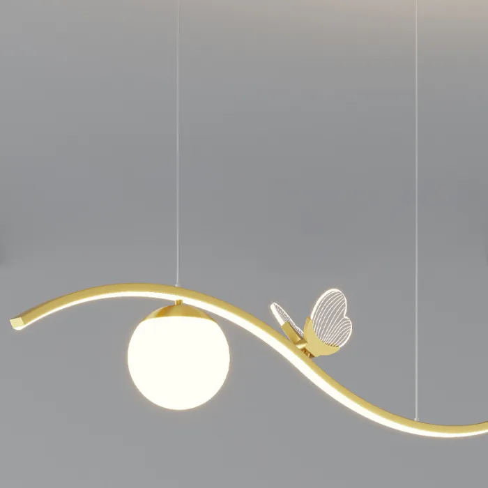 Подвесной светильник BABETTA WAVE Brass Трехцветный свет от ImperiumLoft