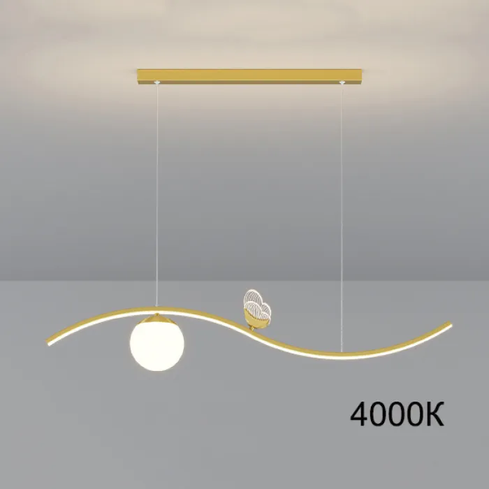 Подвесной светильник BABETTA WAVE Brass 4000К от ImperiumLoft